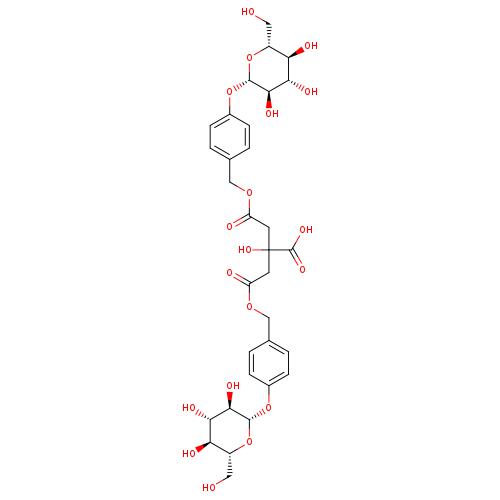 3-Carboxy-3-hydroxy-1,5-dioxo-1,5-pentanediylbis(oxymethylene-4,1-phenylene) bis-β-D-glucopyranoside