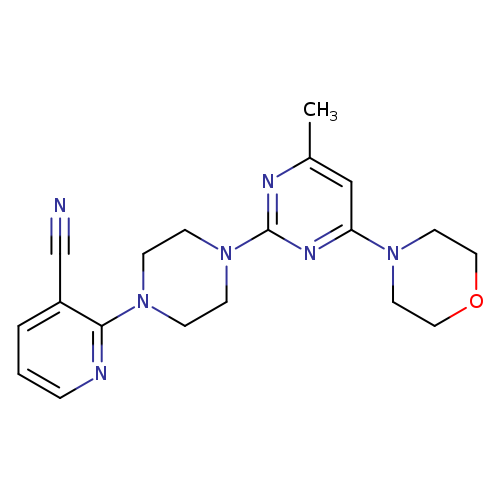 2-{4-[4-methyl-6-(morpholin-4-yl)pyrimidin-2-yl]piperazin-1-yl}pyridine-3-carbonitrile