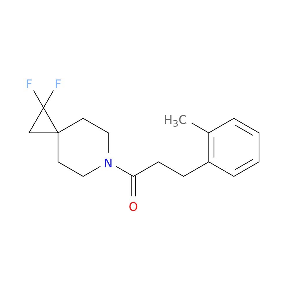 1-{1,1-difluoro-6-azaspiro[2.5]octan-6-yl}-3-(2-methylphenyl)propan-1-one