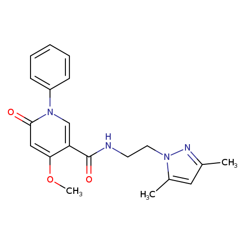 N-[2-(3,5-dimethyl-1H-pyrazol-1-yl)ethyl]-4-methoxy-6-oxo-1-phenyl-1,6-dihydropyridine-3-carboxamide