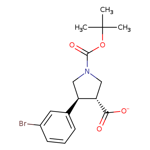 (3R,4S)-rel-4-(3-Bromophenyl)-1-(tert-butoxycarbonyl)pyrrolidine-3-carboxylic acid