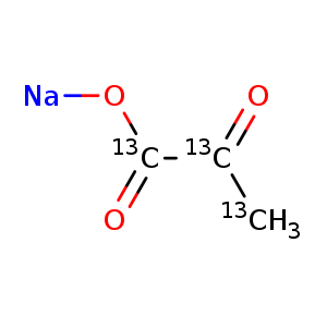 Propanoic-13C3 acid, 2-oxo-, sodium salt (9CI)