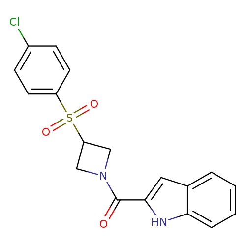 2-[3-(4-chlorobenzenesulfonyl)azetidine-1-carbonyl]-1H-indole