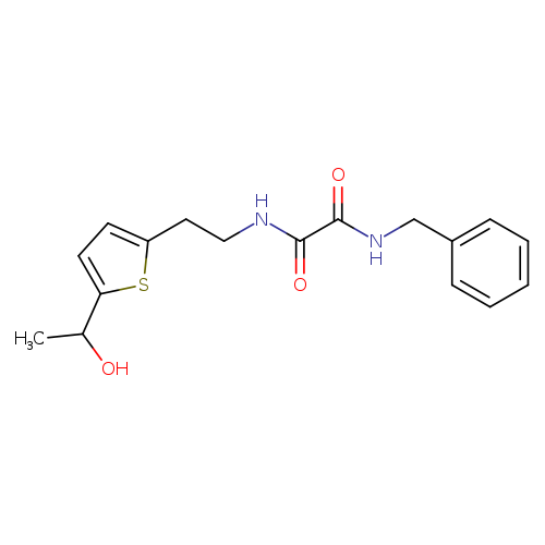 N'-benzyl-N-{2-[5-(1-hydroxyethyl)thiophen-2-yl]ethyl}ethanediamide