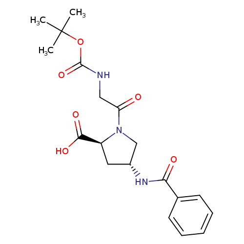 L-Proline, N-[(1,1-dimethylethoxy)carbonyl]glycyl-4-(benzoylamino)-, (4R)-