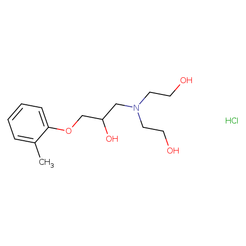 1-[bis(2-hydroxyethyl)amino]-3-(2-methylphenoxy)propan-2-ol hydrochloride