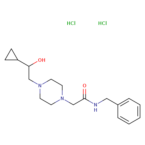 N-benzyl-2-[4-(2-cyclopropyl-2-hydroxyethyl)piperazin-1-yl]acetamide dihydrochloride