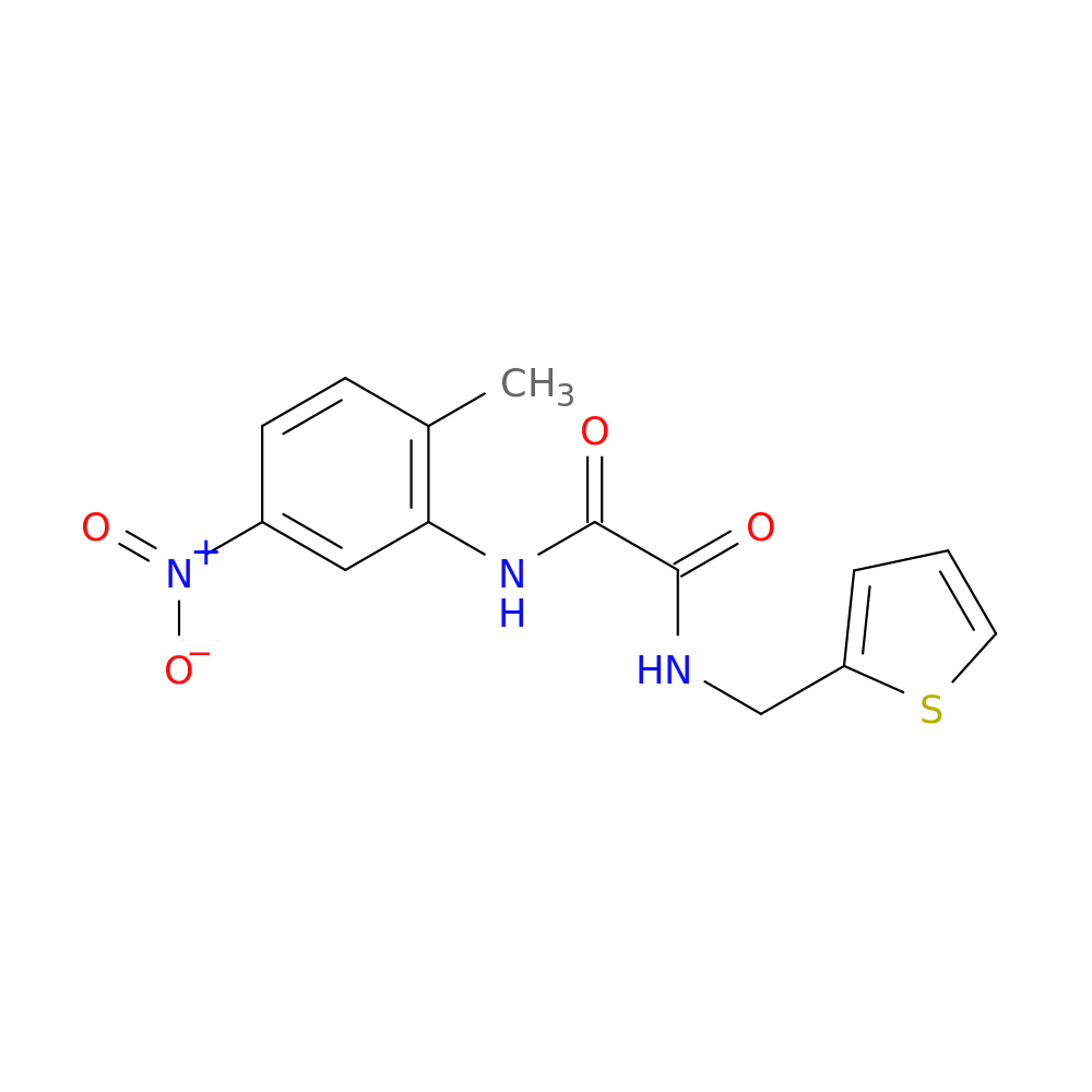 N'-(2-methyl-5-nitrophenyl)-N-[(thiophen-2-yl)methyl]ethanediamide
