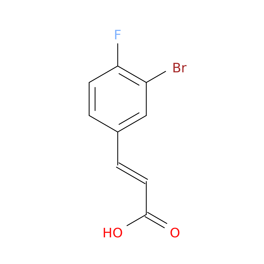 (E)-3-(3-Bromo-4-fluorophenyl)acrylic acid