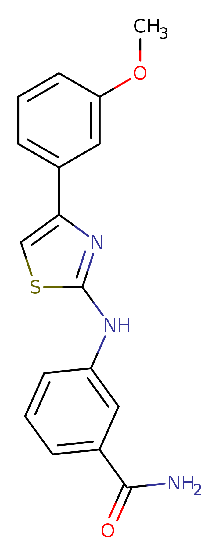 3-{[4-(3-methoxyphenyl)-1,3-thiazol-2-yl]amino}benzamide
