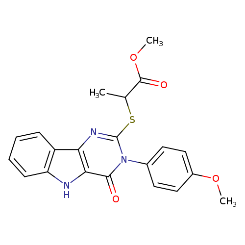 methyl 2-{[3-(4-methoxyphenyl)-4-oxo-3H,4H,5H-pyrimido[5,4-b]indol-2-yl]sulfanyl}propanoate