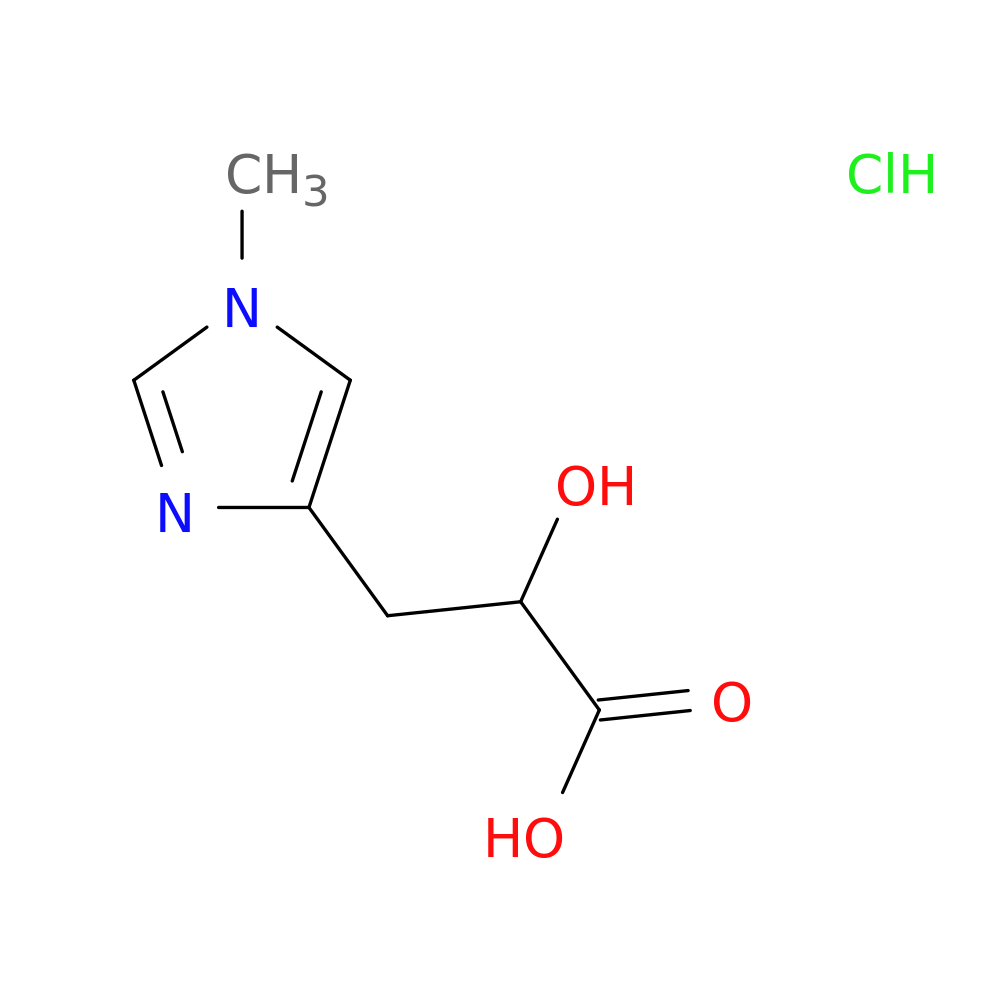 2-hydroxy-3-(1-methyl-1H-imidazol-4-yl)propanoic acid hydrochloride