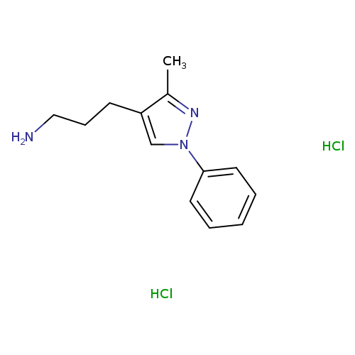 3-(3-methyl-1-phenyl-1H-pyrazol-4-yl)propan-1-amine dihydrochloride