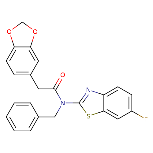 2-(2H-1,3-benzodioxol-5-yl)-N-benzyl-N-(6-fluoro-1,3-benzothiazol-2-yl)acetamide