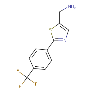 {2-[4-(trifluoromethyl)phenyl]-1,3-thiazol-5-yl}methanamine