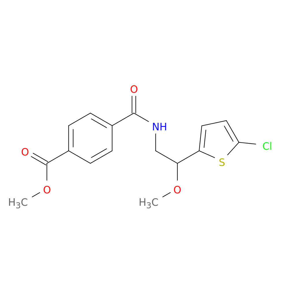 methyl 4-{[2-(5-chlorothiophen-2-yl)-2-methoxyethyl]carbamoyl}benzoate