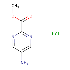 2-Pyrimidinecarboxylic acid, 5-amino-, methyl ester, hydrochloride (1:1)