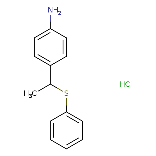 4-[1-(phenylsulfanyl)ethyl]aniline hydrochloride