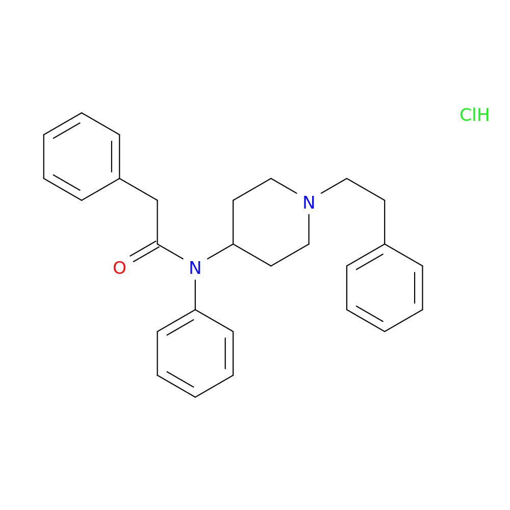 N-(1-phenethylpiperidin-4-yl)-N,2-diphenylacetamide,monohydrochloride