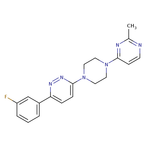 3-(3-fluorophenyl)-6-[4-(2-methylpyrimidin-4-yl)piperazin-1-yl]pyridazine