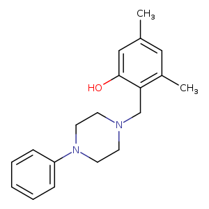 3,5-dimethyl-2-[(4-phenylpiperazin-1-yl)methyl]phenol