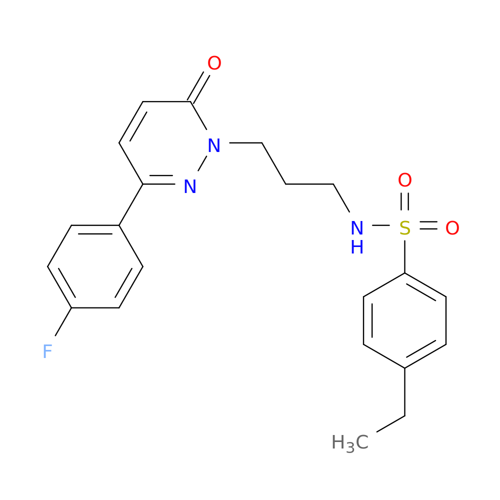 4-ethyl-N-{3-[3-(4-fluorophenyl)-6-oxo-1,6-dihydropyridazin-1-yl]propyl}benzene-1-sulfonamide
