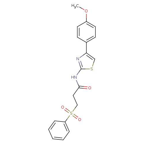 3-(benzenesulfonyl)-N-[4-(4-methoxyphenyl)-1,3-thiazol-2-yl]propanamide