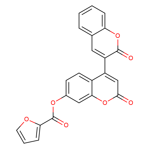 2,2'-dioxo-2H,2'H-[3,4'-bichromene]-7'-yl furan-2-carboxylate