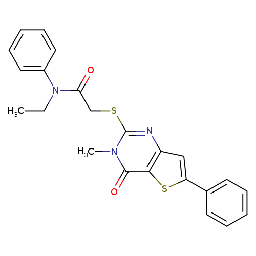 N-ethyl-2-({3-methyl-4-oxo-6-phenyl-3H,4H-thieno[3,2-d]pyrimidin-2-yl}sulfanyl)-N-phenylacetamide