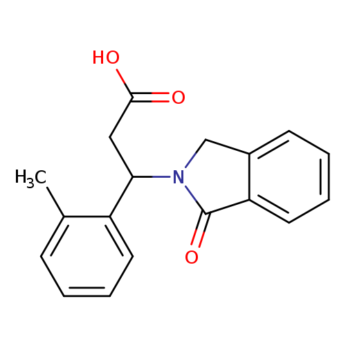 3-(2-methylphenyl)-3-(1-oxo-2,3-dihydro-1H-isoindol-2-yl)propanoic acid