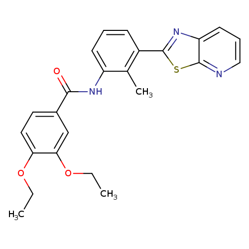 3,4-diethoxy-N-(2-methyl-3-{[1,3]thiazolo[5,4-b]pyridin-2-yl}phenyl)benzamide