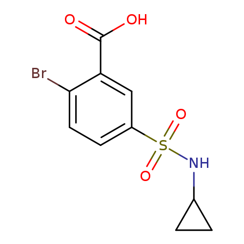 2-Bromo-5-[(cyclopropylamino)sulfonyl]benzoic acid