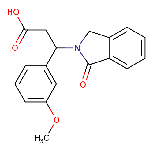 3-(3-methoxyphenyl)-3-(1-oxo-2,3-dihydro-1H-isoindol-2-yl)propanoic acid