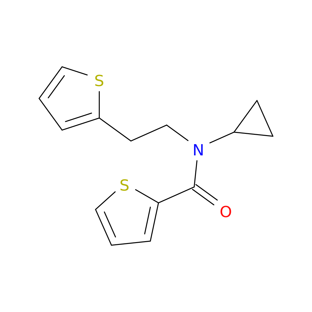 N-cyclopropyl-N-[2-(thiophen-2-yl)ethyl]thiophene-2-carboxamide