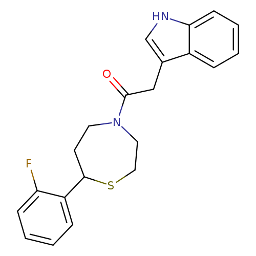 1-[7-(2-fluorophenyl)-1,4-thiazepan-4-yl]-2-(1H-indol-3-yl)ethan-1-one