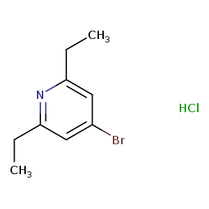 Pyridine, 4-bromo-2,6-diethyl-, hydrochloride (1:1)