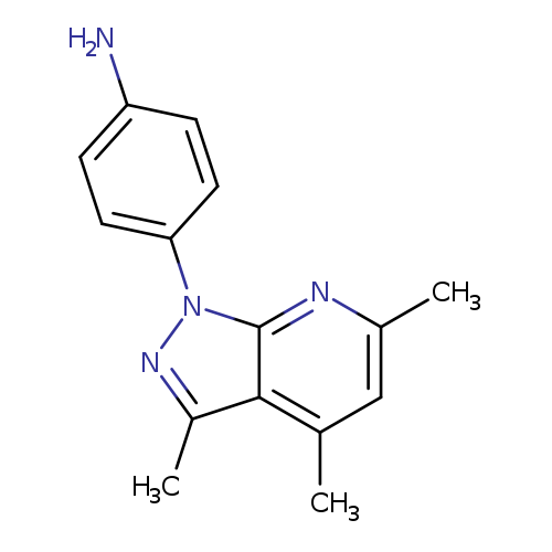 4-{3,4,6-trimethyl-1H-pyrazolo[3,4-b]pyridin-1-yl}aniline
