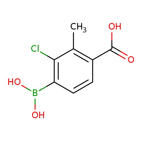 4-Borono-3-chloro-2-methyl-benzoicacid