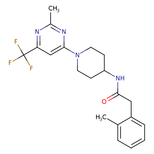 N-{1-[2-methyl-6-(trifluoromethyl)pyrimidin-4-yl]piperidin-4-yl}-2-(2-methylphenyl)acetamide