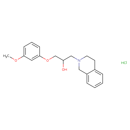 1-(3,4-DIHYDROISOQUINOLIN-2(1H)-YL)-3-(3-METHOXYPHENOXY)PROPAN-2-OL HYDRO+