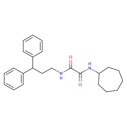 N'-cycloheptyl-N-(3,3-diphenylpropyl)ethanediamide