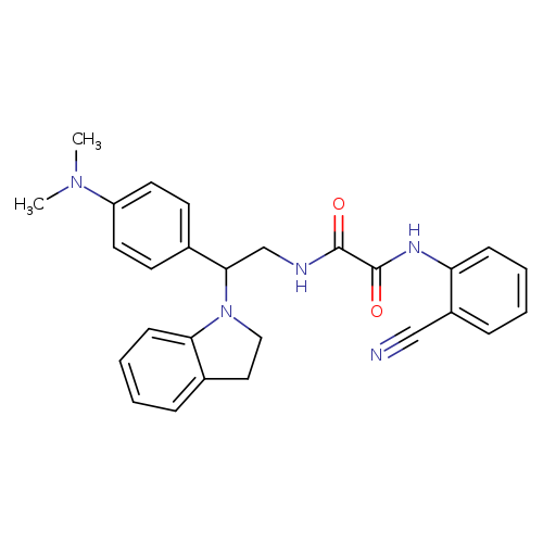 N-(2-cyanophenyl)-N'-[2-(2,3-dihydro-1H-indol-1-yl)-2-[4-(dimethylamino)phenyl]ethyl]ethanediamide