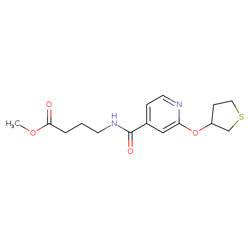 methyl 4-{[2-(thiolan-3-yloxy)pyridin-4-yl]formamido}butanoate