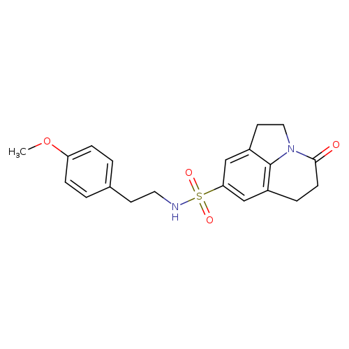 N-[2-(4-methoxyphenyl)ethyl]-11-oxo-1-azatricyclo[6.3.1.0^{4,12}]dodeca-4(12),5,7-triene-6-sulfonamide