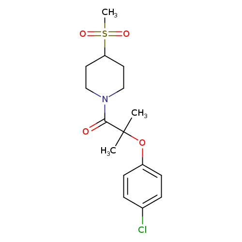 2-(4-chlorophenoxy)-1-(4-methanesulfonylpiperidin-1-yl)-2-methylpropan-1-one