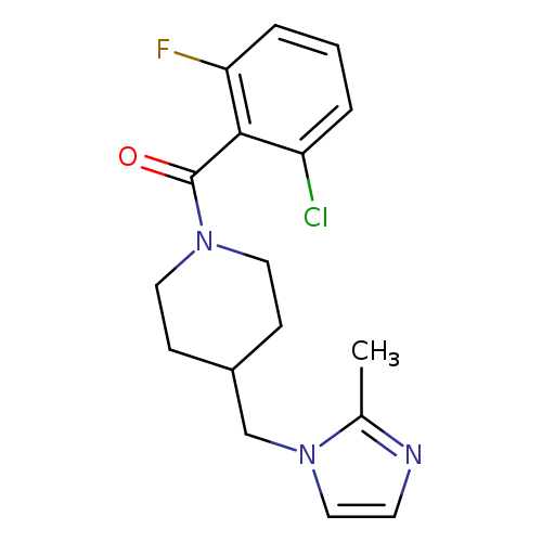 1-(2-chloro-6-fluorobenzoyl)-4-[(2-methyl-1H-imidazol-1-yl)methyl]piperidine