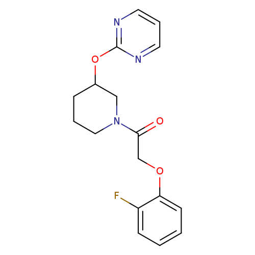 2-(2-fluorophenoxy)-1-[3-(pyrimidin-2-yloxy)piperidin-1-yl]ethan-1-one