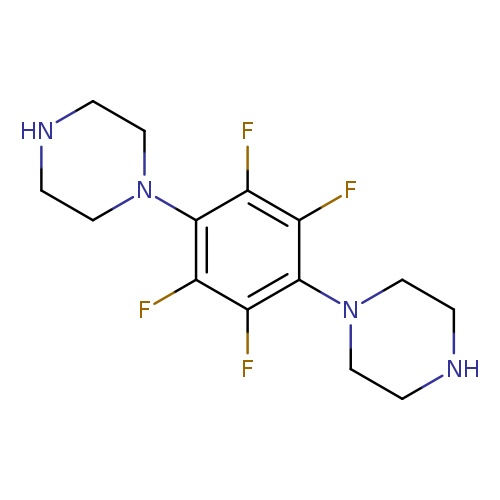 1,4-Dipierazino-2,3,5,6-tetrafluorobenzene