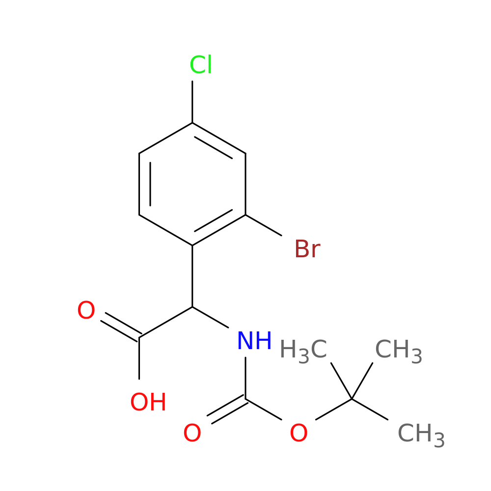 2-(2-bromo-4-chlorophenyl)-2-{[(tert-butoxy)carbonyl]amino}acetic acid
