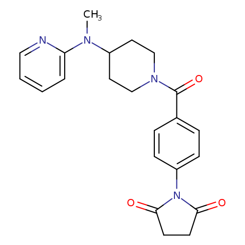 1-(4-{4-[methyl(pyridin-2-yl)amino]piperidine-1-carbonyl}phenyl)pyrrolidine-2,5-dione